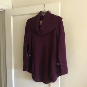 Anthropologie Short Tunic Pullover Sweater